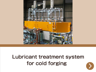 Lubricant treatment system for cold forging